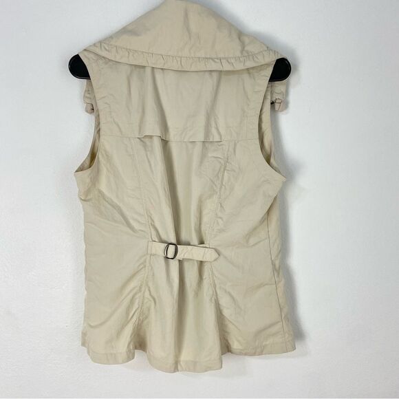 Eddie Bauer Travex Cream Vest Women’s Small Packable Quick Dry Hiking Trekking - Picture 2 of 13